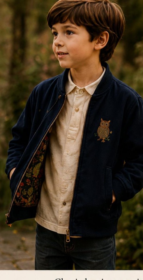 Look 21: The Owl Harrington Jacket — UinTales StoryWear