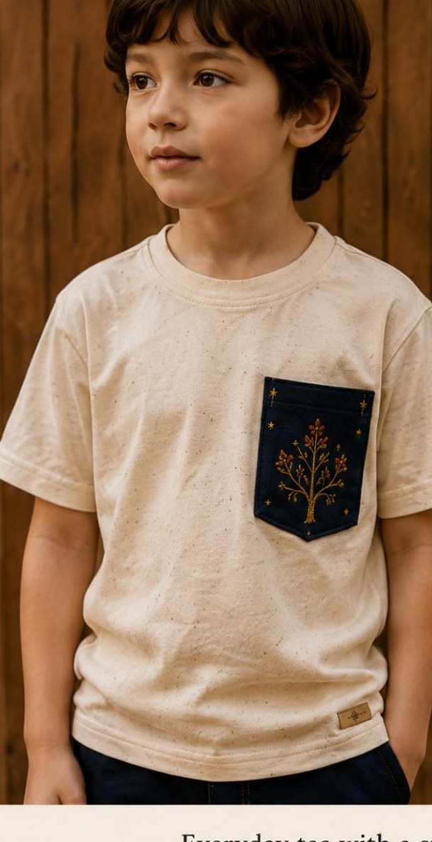 Look 24: The Story Patch Tee — UinTales StoryWear